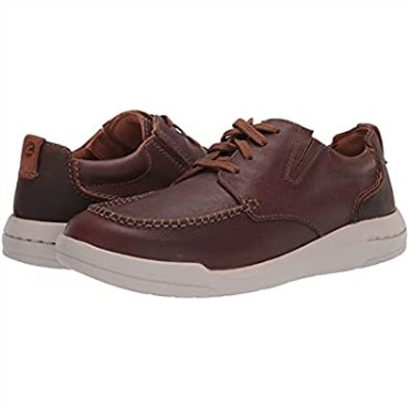 Náuticos Bajos Para Hombre Driftway Clarks En Cuero Marrón Oscuro