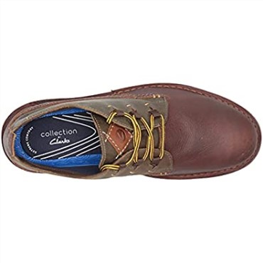 Bota Hombre Eastford Mid Chukka Clarks Marron Oscuro Combi