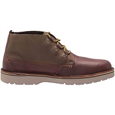 Bota Hombre Eastford Mid Chukka Clarks Marron Oscuro Combi