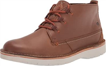 Botas Chukka Eastford Mid Para Hombre Piel Marron Oscuro Clarks