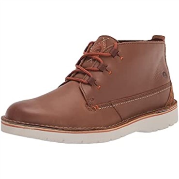 Botas Chukka Eastford Mid Para Hombre Piel Marron Oscuro Clarks