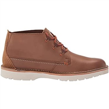 Botas Chukka Eastford Mid Para Hombre Piel Marron Oscuro Clarks