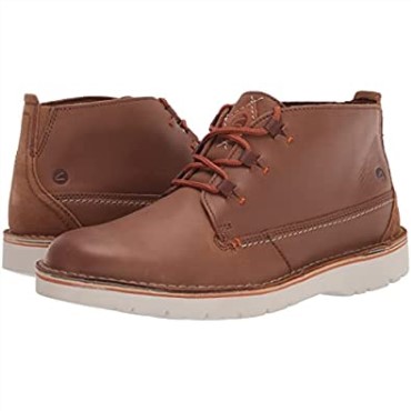 Botas Chukka Eastford Mid Para Hombre Piel Marron Oscuro Clarks
