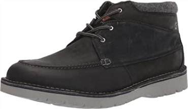 Botines Hombre Eastford Top Clarks Cuero Negro