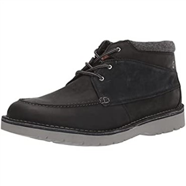 Botines Hombre Eastford Top Clarks Cuero Negro