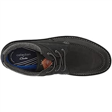 Botines Hombre Eastford Top Clarks Cuero Negro