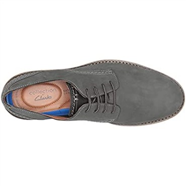 Hombre Fallhill Plaoxford Clarks Nubuck Gris