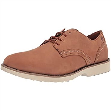 Clarks Fallhill Plaoxford Nubuck Marrón Oscuro Para Hombres