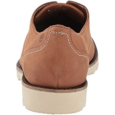 Clarks Fallhill Plaoxford Nubuck Marrón Oscuro Para Hombres