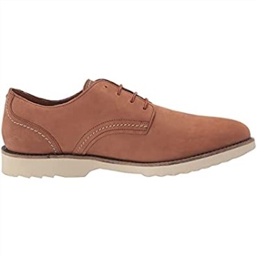 Clarks Fallhill Plaoxford Nubuck Marrón Oscuro Para Hombres