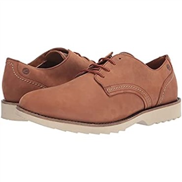 Clarks Fallhill Plaoxford Nubuck Marrón Oscuro Para Hombres