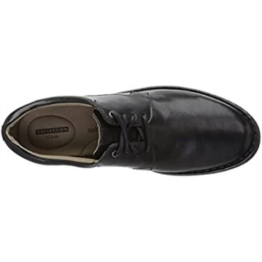 Hombre Gadson Plaoxford Clarks Cuero Negro