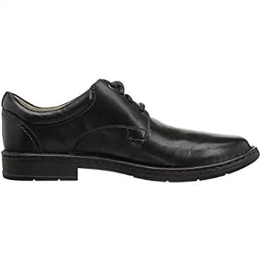 Hombre Gadson Plaoxford Clarks Cuero Negro