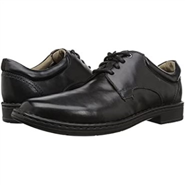 Hombre Gadson Plaoxford Clarks Cuero Negro