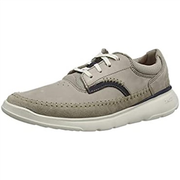 Zapatillas De Deporte De Hombre Gaskill Lace Clarks Nubuck Gris