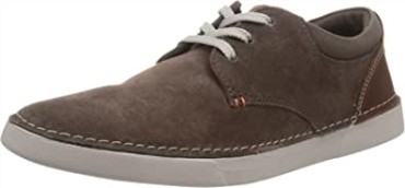 Zapatilla Hombre Gereld Lace Gamuza Topo Clarks