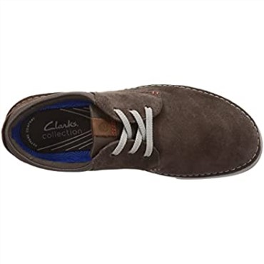 Zapatilla Hombre Gereld Lace Gamuza Topo Clarks