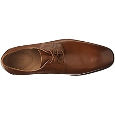 Hombre Gilman Lace Oxford Clarks Cuero Tostado Oscuro