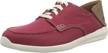 Zapatillas Con Cordones Para Hombre Clarks Rojo Ladrillo