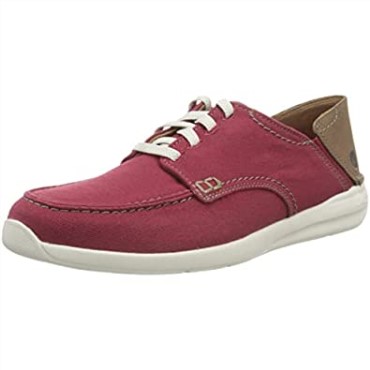 Zapatillas Con Cordones Para Hombre Clarks Rojo Ladrillo