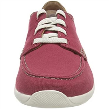 Zapatillas Con Cordones Para Hombre Clarks Rojo Ladrillo