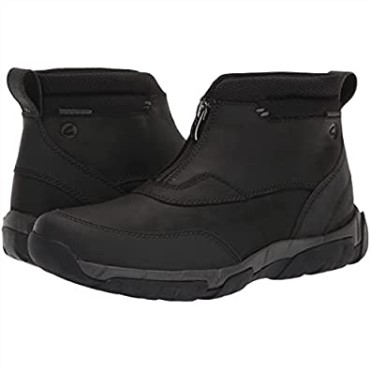 Botines Impermeables Para Hombre Grove Zip Clarks Cuero Negro
