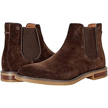 Botines Chelsea Jaxen Hombre Ante Marron Clarks