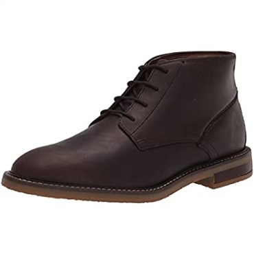 Bota Chukka Jaxen Med Hombre Clarks Marron Cuero