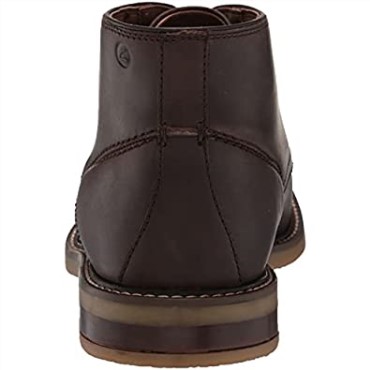 Bota Chukka Jaxen Med Hombre Clarks Marron Cuero
