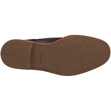 Bota Chukka Jaxen Med Hombre Clarks Marron Cuero