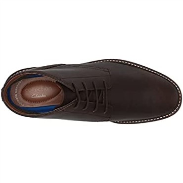 Bota Chukka Jaxen Med Hombre Clarks Marron Cuero