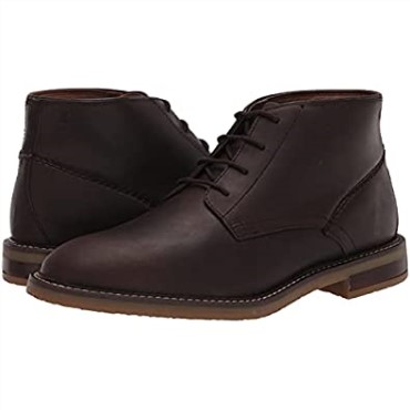 Bota Chukka Jaxen Med Hombre Clarks Marron Cuero