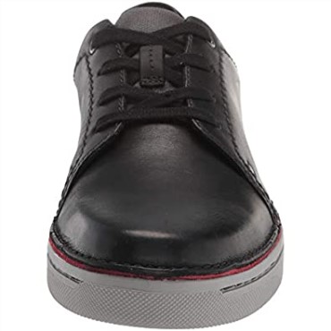 Zapatilla Hombre Kitna Stride Piel Negra Clarks
