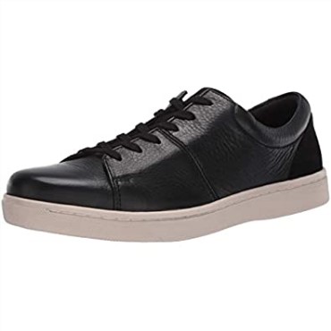 Zapatillas Kitna Vibe Para Hombre Cuero Negro Con Suela Blanca Clarks