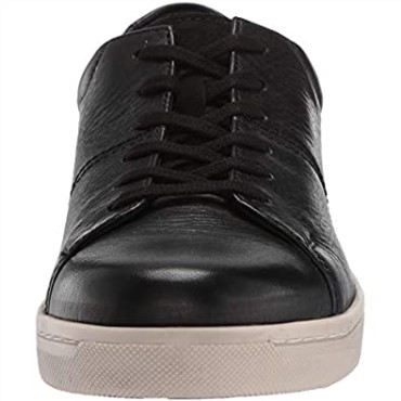 Zapatillas Kitna Vibe Para Hombre Cuero Negro Con Suela Blanca Clarks