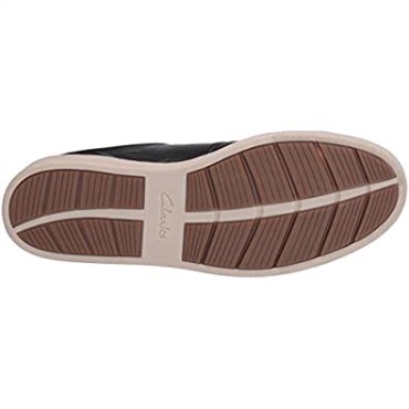 Zapatillas Kitna Vibe Para Hombre Cuero Negro Con Suela Blanca Clarks