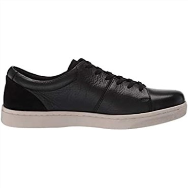 Zapatillas Kitna Vibe Para Hombre Cuero Negro Con Suela Blanca Clarks
