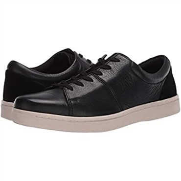 Zapatillas Kitna Vibe Para Hombre Cuero Negro Con Suela Blanca Clarks
