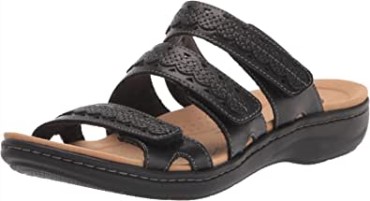 Sandalia Plana Hombre Laurieann Cove Clarks Cuero Negro