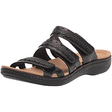 Sandalia Plana Hombre Laurieann Cove Clarks Cuero Negro