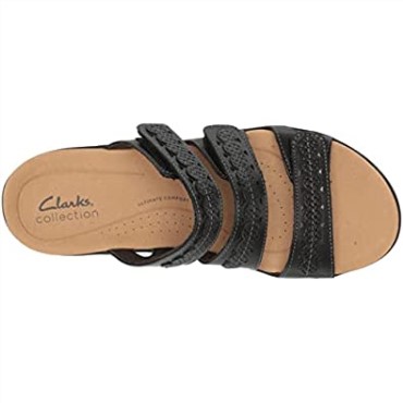 Sandalia Plana Hombre Laurieann Cove Clarks Cuero Negro