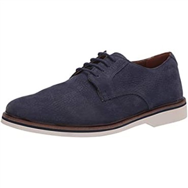 Hombre Malwood Plaoxford Clarks Nubuck Azul Marino