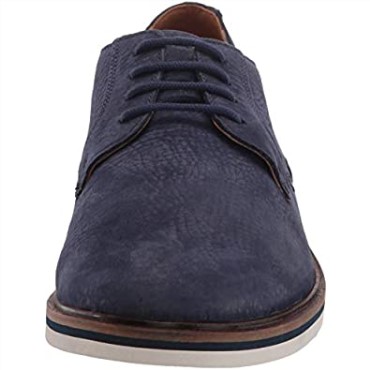 Hombre Malwood Plaoxford Clarks Nubuck Azul Marino