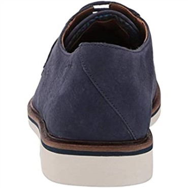 Hombre Malwood Plaoxford Clarks Nubuck Azul Marino