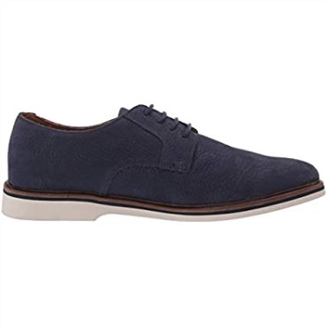 Hombre Malwood Plaoxford Clarks Nubuck Azul Marino
