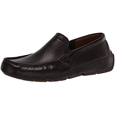 Mocasines Hombre Markman Pladriving Style Cuero Marron Oscuro Clarks