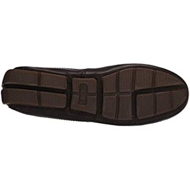 Mocasines Hombre Markman Pladriving Style Cuero Marron Oscuro Clarks