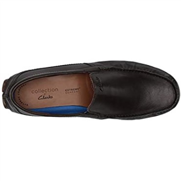 Mocasines Hombre Markman Pladriving Style Cuero Marron Oscuro Clarks