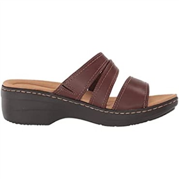Sandalia De Tacón Merliah Coral Para Hombre Clarks Marrón Oscuro