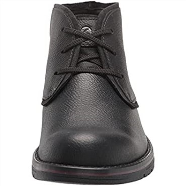 Botas Chukka Impermeables Para Hombre Morris Pico Clarks Piel Abatanada Negra